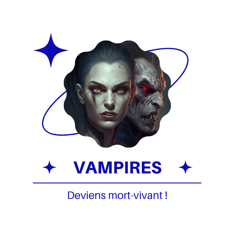 Ton portrait avec le thème vampires de l'IA